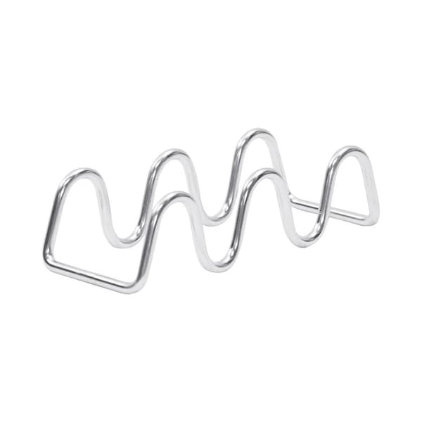 Tablecraft TableCraft Taco Taxi Silver Stainless Steel Taco Holder TRW23 - main